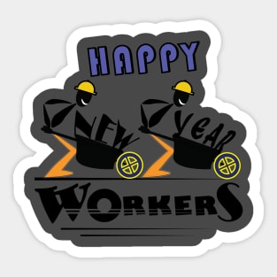 happy new year 2020 workers gift Sticker